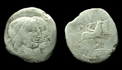 C. Censorinus, Denarius, 88 B.C., Very Rare! SOLD!